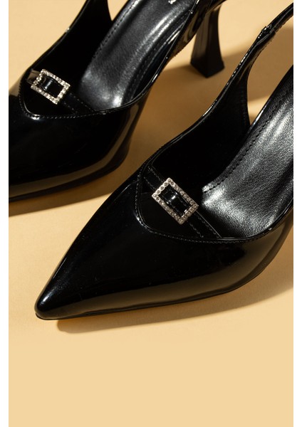 Sviri Burun Toka Detaylı Arkası Açık Kadın Topuklu Ayakkabı 71-421-25RUGAN fiyatları