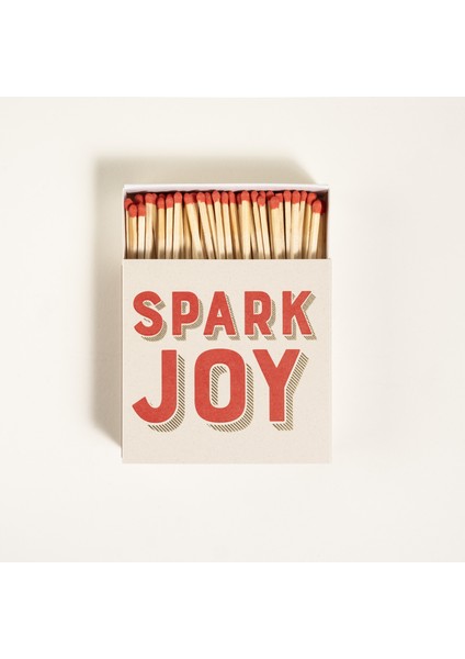 Spark Joy Ahşap Kibrit Hediyelik Eşya 11x11x3 Cm Renkli