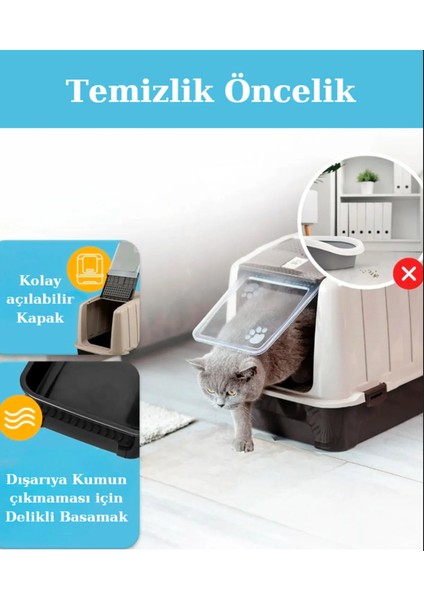 Comanchero Kapalı Kedi Tuvaleti Kürek Ve Paspas