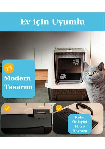 Comanchero Kapalı Kedi Tuvaleti Kürek Ve Paspas