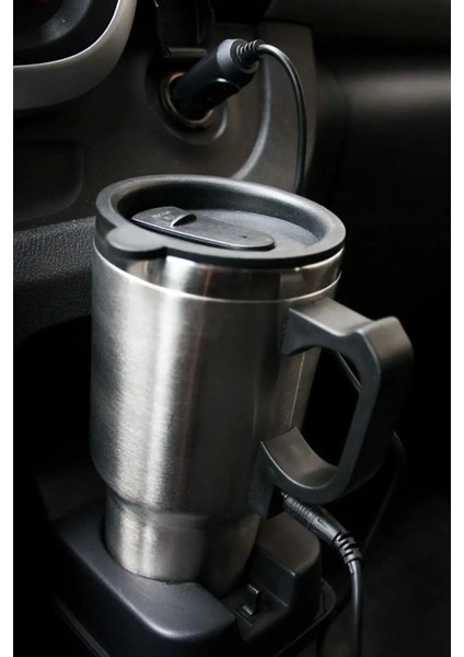 Araç Içi Su Isıtıcı 12V Kahve Makinası Kupa Tip Mug Termos
