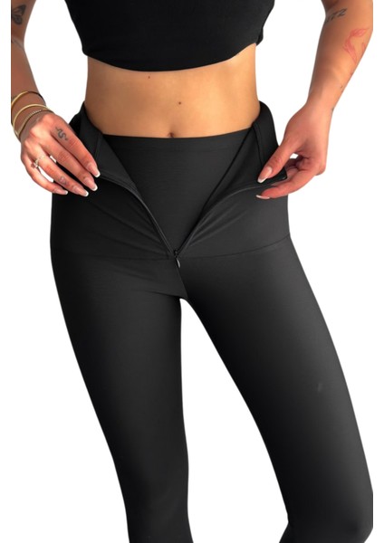 Looksense Kadın Çift Katlı Fermuarlı Toparlayıcı Yüksek Bel Korse Tayt 1006 modelleri