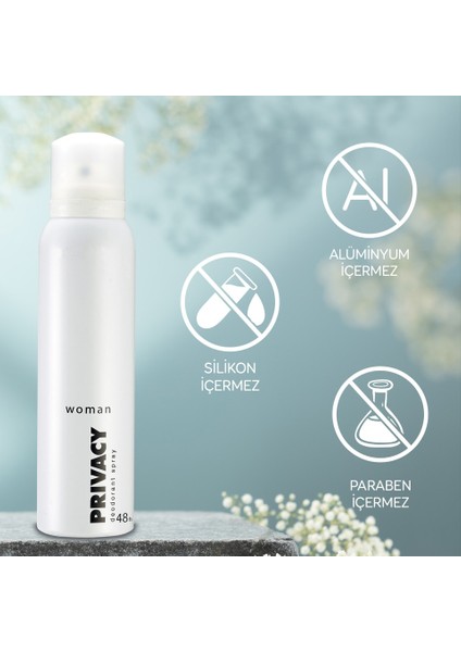 48H Sprey Deodorant 150 ml x 3 Adet