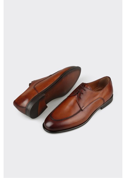 Taba Deri Erkek Klasik Ayakkabı modelleri