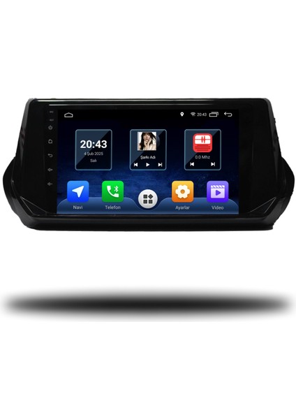 Martechno Peugeot 2008 2020-2022 Uyumlu Android Multimedya 4gb Ram 64GB Hafıza