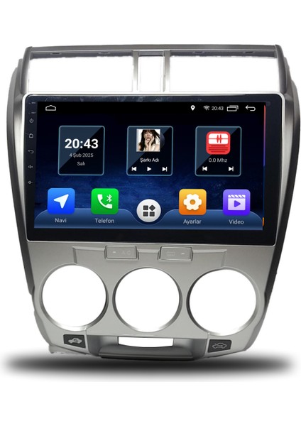 Martechno Honda City 2009-2012 Manuel Klima Uyumlu Android Multimedya 4gb Ram 64GB Hafıza