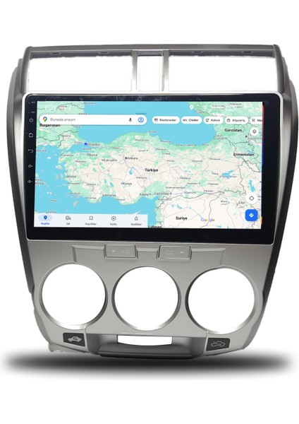Martechno Honda City 2009-2012 Manuel Klima Uyumlu Android Multimedya 4gb Ram 64GB Hafıza