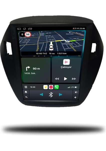 Martechno Hyundai IX35 Tesla 2010-2015 Uyumlu Android Multimedya 4gb Ram 64GB Hafıza