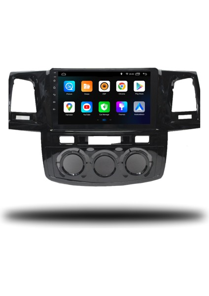 Martechno Toyota Hilux 2005-2008 Manuel Klima Uyumlu Android Multimedya 4gb Ram 64GB Hafıza