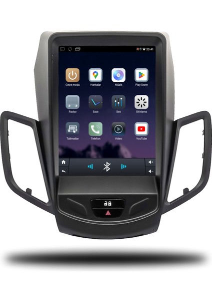Martechno Ford Fiesta Tesla 2009-2012 Uyumlu Android Multimedya 4gb Ram 64GB Hafıza