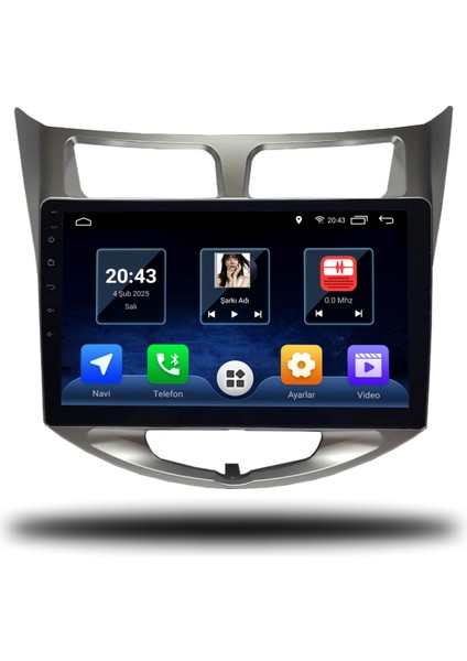 Martechno Hyundai Accent Blue 2011-2019 Uyumlu Android Multimedya 4gb Ram 64GB Hafıza