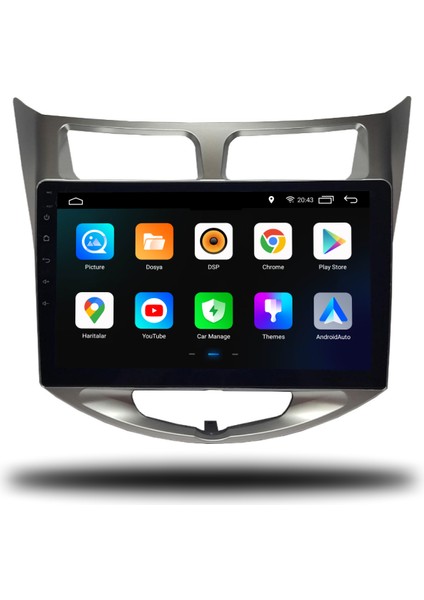 Martechno Hyundai Accent Blue 2011-2019 Uyumlu Android Multimedya 4gb Ram 64GB Hafıza