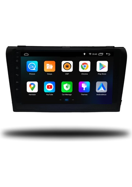 Martechno Mazda 3 2004-2009 Uyumlu Android Multimedya 4gb Ram 64GB Hafıza