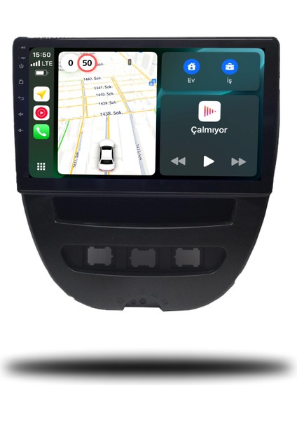 Martechno Citroen C1 2007-2013 Uyumlu Android Multimedya 4gb Ram 64GB Hafıza