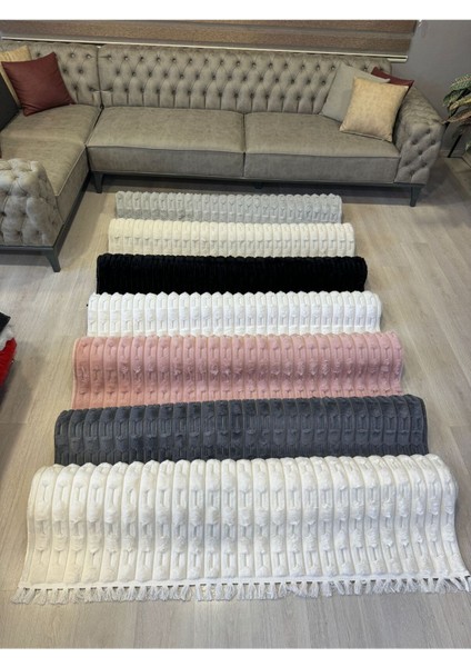 Aries Home Tavşan Tüyü Yumuşak Keçeleşmez Kaymaz Dekoratif Bella Ithal Kalite Post Halı modelleri