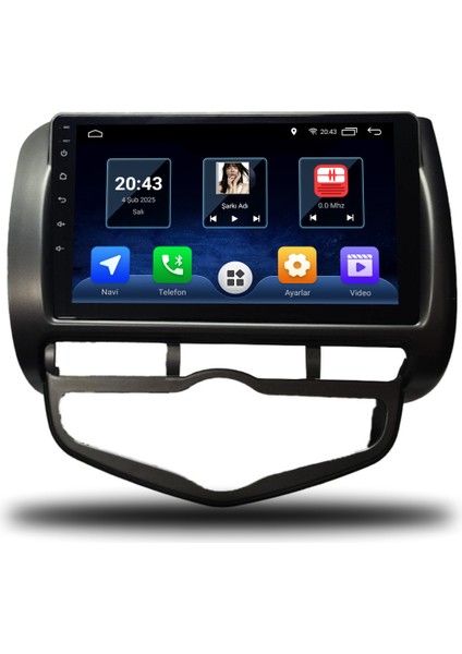 Martechno Honda Jazz 2002-2008 Dijital Klima Uyumlu Android Multimedya 4gb Ram 32GB Hafıza