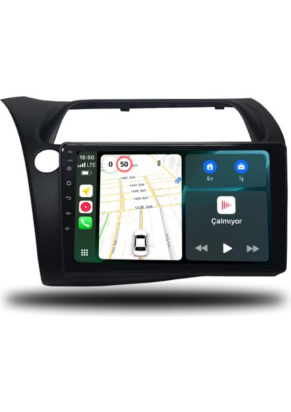 Martechno Honda Civic Hb Euro 2007-2012 Uyumlu Android Multimedya 4gb Ram 32GB Hafıza