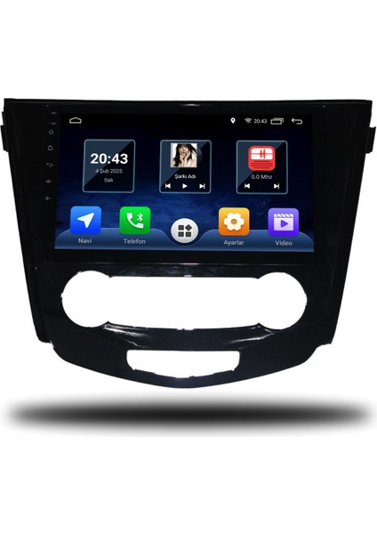 Martechno Nissan X-Trail 2014-2021 Manuel Klima Uyumlu Android Multimedya 4gb Ram 32GB Hafıza