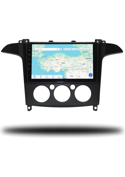 Martechno Ford S-Max 2006-2014 Manuel Klima Uyumlu Android Multimedya 6gb Ram 128GB Hafıza