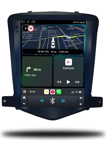 Martechno Chevrolet Cruze Tesla 2007-2012 Uyumlu Android Multimedya 6gb Ram 128GB Hafıza
