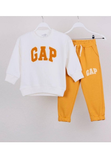 Unisex Punch Yazılı Alt-Üst Takım Hardal