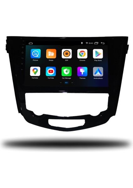 Martechno Nissan X-Trail 2014-2021 Dijital Klima Uyumlu Android Multimedya 6gb Ram 128GB Hafıza