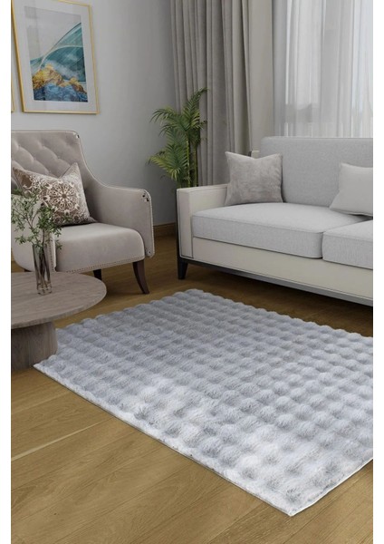 Tavşan Tüyü Yumuşak Keçeleşmez Dekoratif Bubble Ithal Kalite Post Halı fırsatları