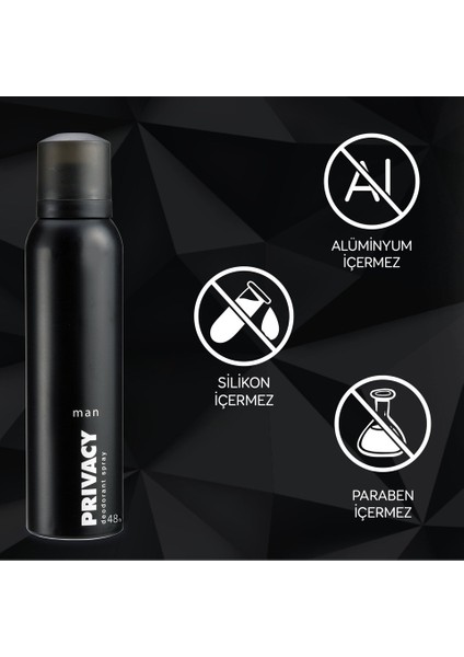 Prıvacy For Men 48h Sprey Deodorant 150ml