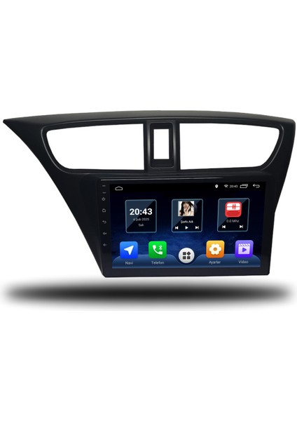 Martechno Honda Civic Hb Euro 2013-2017 Uyumlu Android Multimedya 6gb Ram 128GB Hafıza