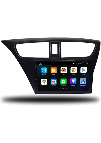 Martechno Honda Civic Hb Euro 2013-2017 Uyumlu Android Multimedya 6gb Ram 128GB Hafıza
