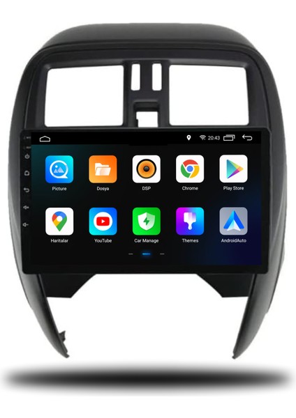 Martechno Nissan Micra 2014-2018 Uyumlu Android Multimedya 6gb Ram 128GB Hafıza