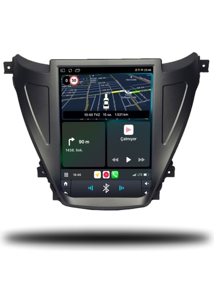 Martechno Hyundai Elantra Tesla 2013-2015 Uyumlu Android Multimedya 6gb Ram 128GB Hafıza