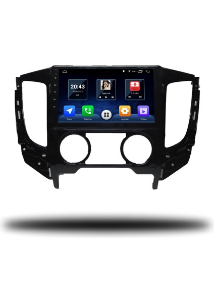 Martechno Mitsubishi L200 2015-2022 Manuel Klima Uyumlu Android Multimedya 6gb Ram 128GB Hafıza