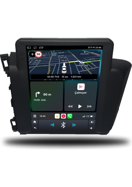 Martechno Honda Civic Fb7 Tesla 2012-2015 Uyumlu Android Multimedya 6gb Ram 128GB Hafıza