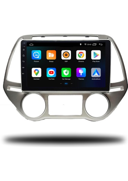 Martechno Hyundai I20 2012-2014 Uyumlu Android Multimedya 6gb Ram 128GB Hafıza