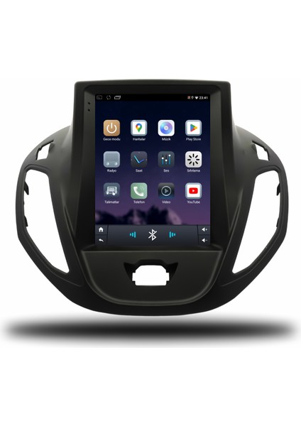 Martechno Ford Courier Tesla 2014-2022 Uyumlu Android Multimedya 6gb Ram 128GB Hafıza