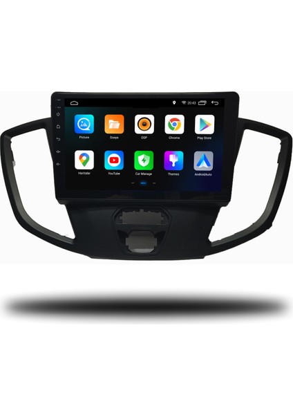 Martechno Ford Transit Custom 2014-2017 Uyumlu Android Multimedya 6gb Ram 128GB Hafıza