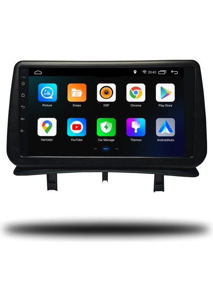 Martechno Renault Clio 3 2005-2011 Android Multimedya 6gb Ram 128GB Hafıza