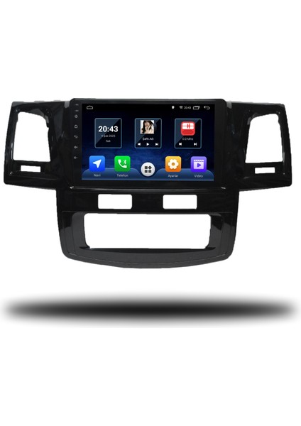 Martechno Toyota Hilux 2005-2008 Dijital Klima Uyumlu Android Multimedya 6gb Ram 128GB Hafıza