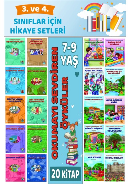 3.ve 4.sınıflar Için Okuma Alışkanlığı Kazandıran Mükemmel 20 Li Hikaye Seti 5