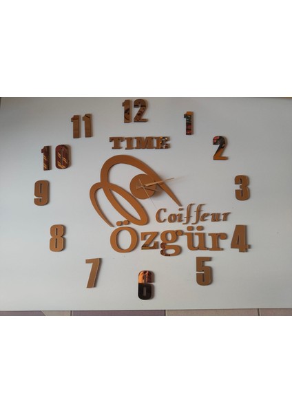 Kuaför Özel Pleksi Serpme Duvar Saati Çok Şık Bir Tasarım fırsatları