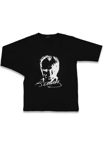 Atatürk Baskılı Uzun Kollu T-Shırt