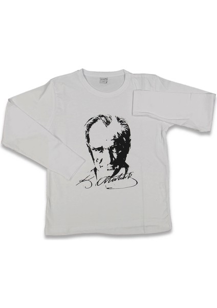 Atatürk Baskılı Uzun Kollu T-Shırt