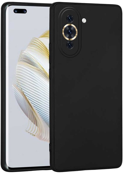 Nova 10 Pro Kılıf Kamera Korumalı Mat Premium Silikon-Siyah