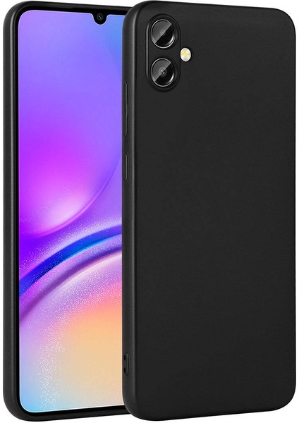 Samsung Galaxy A05 Kılıf Kamera Korumalı Mat Premium Silikon-Siyah