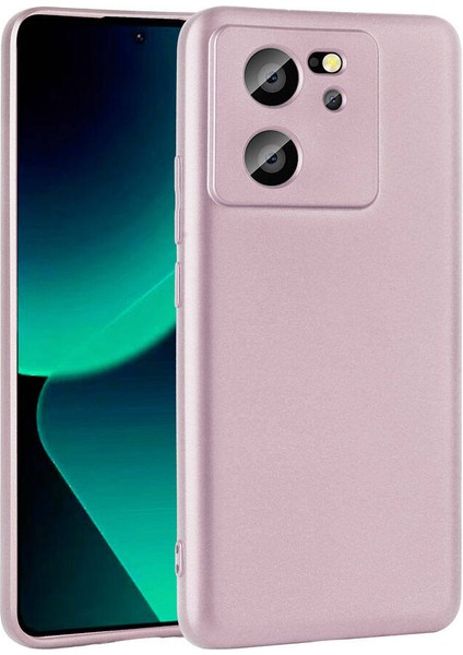 Xiaomi Mi 13T / 13T Pro Kılıf Kamera Korumalı Mat Premium Silikon-Rose