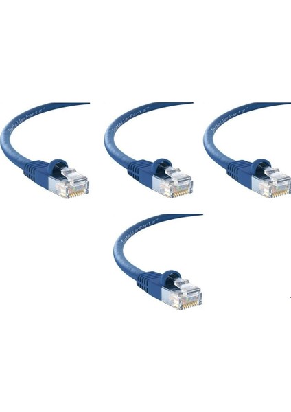 Cat6 RJ45 Lan Kablosu Uçları Hazır Takılı Bilgisayar Modem Internet Ethernet Kablosu