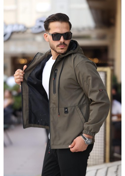 Rotta Fermuar Detaylı Cepli Su Itici Slim Fit Erkek Yağmurluk Mont fiyatları