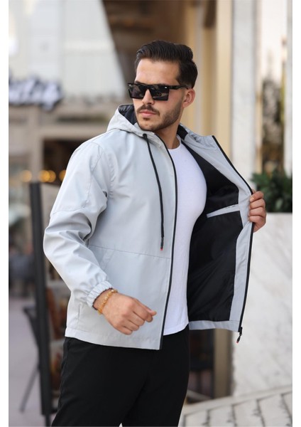 Rotta Fermuar Detaylı Cepli Su Itici Slim Fit Erkek Yağmurluk Mont fiyatları