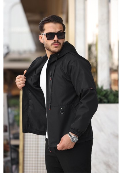 Rotta Fermuar Detaylı Cepli Su Itici Slim Fit Erkek Yağmurluk Mont fiyatları